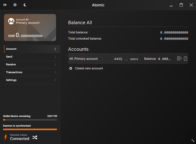 Monero GUI wallet paso 4