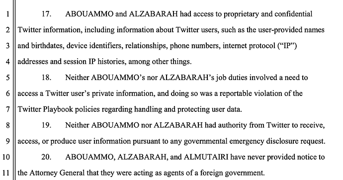 (Twitter + intelligence services)